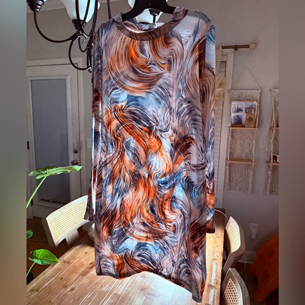 Fashion Nova Multicolor Long Sleeve Dress - Picture 5 of 9